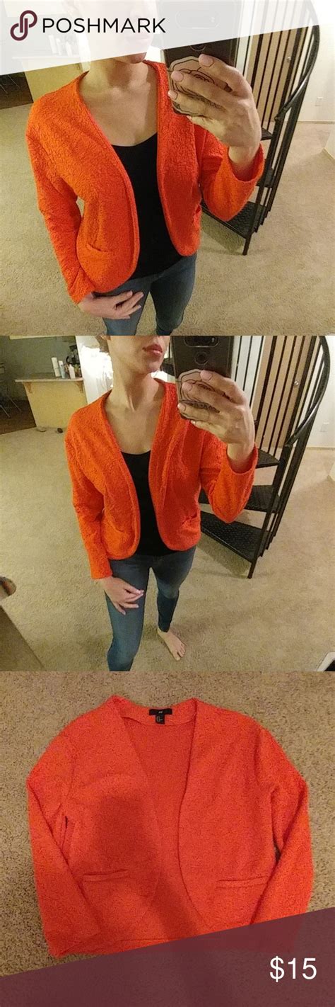 orange blazer h&m|orange blazer topshop.